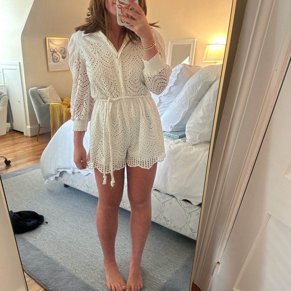 MISA eyelet romper
